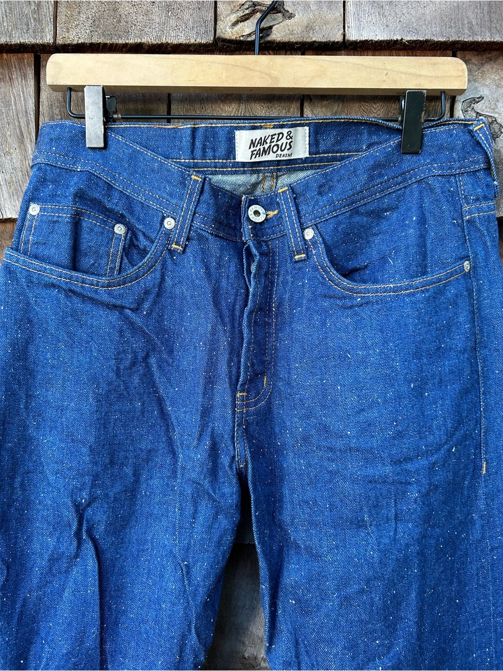 Naked & Famous Weird Guy Indigo Workforce Selvedge Jeans - Picture 3 of 6